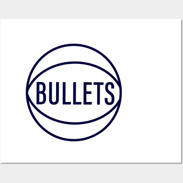 Defunct Capital Bullets Basketball 1974 Wall Art by LocalZonly